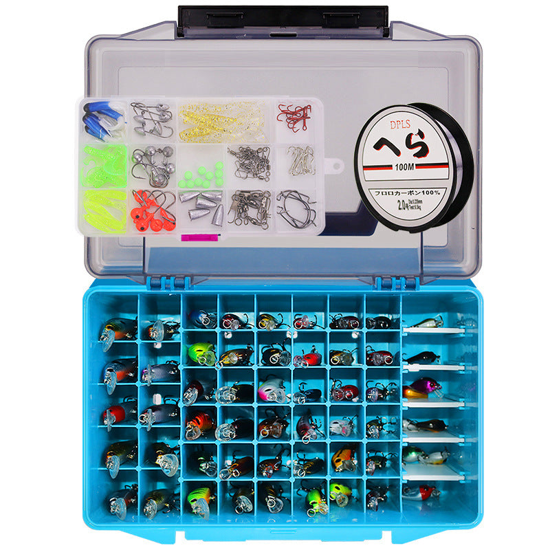 143pcs Fishing Accessories Kit Assorted Fishing Minnow