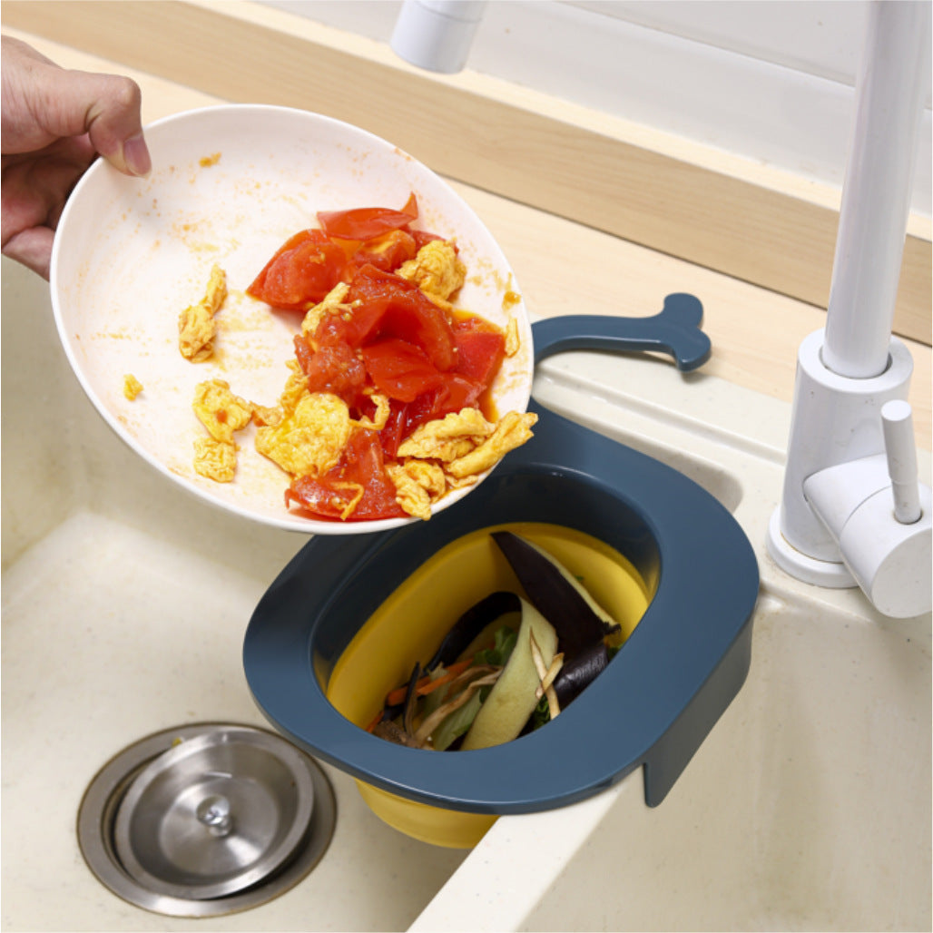 Creative Whale Shaped Drain Basket Kitchen Hanging Strainer