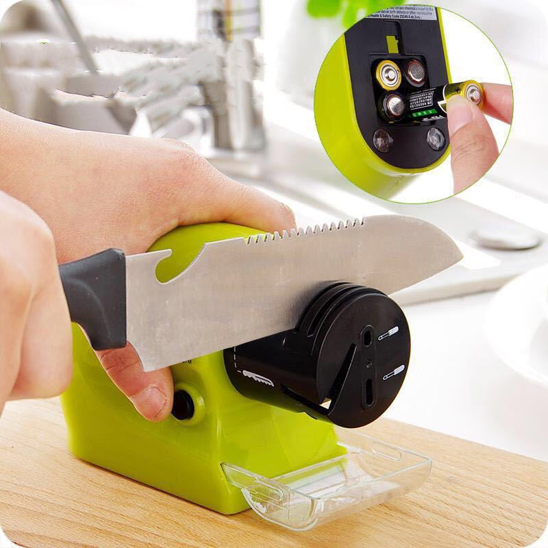 Electric Sharpener Kitchen Fruit Knife Scissors Quick