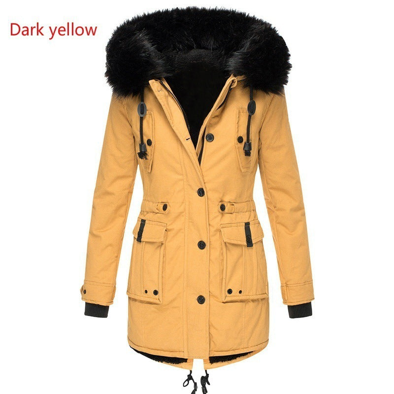 Women's Clothing Fleece-lined Thickened Women's Cotton Padded Clothing Women's Winter